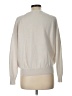 Opaque 100% Cashmere Ivory Cashmere Pullover Sweater Size L - photo 2
