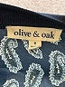 Olive and Oak 100% Polyester Paisley Blue Track Jacket Size S - photo 6