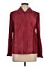 Coldwater Creek 100% Leather Burgundy Leather Jacket Size L - photo 1