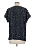 Ann Taylor 100% Polyester Stars Black Short Sleeve Blouse Size M - photo 2