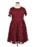 Torrid Burgundy Cocktail Dress Size 2X Plus (2) - photo 1