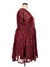 Torrid Burgundy Cocktail Dress Size 2X Plus (2) - photo 4