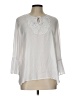 JM Collection 100% Polyester White 3/4 Sleeve Blouse Size L - photo 1