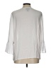 JM Collection 100% Polyester White 3/4 Sleeve Blouse Size L - photo 2