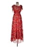 Rabbit Rabbit Rabbit Designs 100% Polyester Paisley Red Casual Dress Size 8 - photo 1