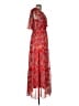 Rabbit Rabbit Rabbit Designs 100% Polyester Paisley Red Casual Dress Size 8 - photo 4