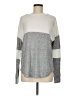 Alya Color Block Gray Pullover Sweater Size M - photo 1