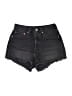Levi's Black Denim Shorts Size 26 waist - photo 1