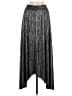 Ramy Brook 100% Polyester Chevron-herringbone Silver Formal Skirt Size M - photo 1