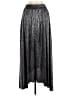 Ramy Brook 100% Polyester Chevron-herringbone Silver Formal Skirt Size M - photo 2