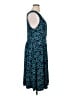 Lands' End Paisley Teal Casual Dress Size 1X - photo 4
