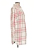 Boden 100% Cotton Plaid Pink 3/4 Sleeve Button-Down Shirt Size L (estimated) - photo 4