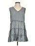 Solitaire 100% Rayon Gray Casual Dress Size S - photo 1