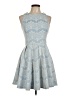 Aqua Hearts Blue Cocktail Dress Size L - photo 1