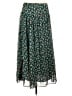 Ulla Johnson 100% Silk Print Green Silk Skirt Size 12 - photo 1
