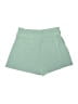 Le Lis Solid Green Shorts Size L - photo 2