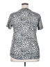 Assorted Brands Paisley Gray Short Sleeve Top Size 2X - photo 2