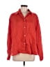 H&M Red 3/4 Sleeve Button-Down Shirt Size M - photo 1