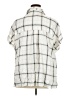 Sanctuary 100% Rayon Plaid Ivory Short Sleeve Blouse Size 2X - photo 2