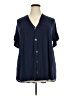 Beeson River Blue Short Sleeve Blouse Size XXL (estimated) - photo 1