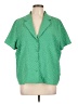 Le Lis 100% Polyester Green Short Sleeve Blouse Size L - photo 1