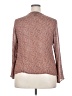 Venezia 100% Rayon Tweed Red Brown Long Sleeve Blouse Size 18 - 20 Plus - photo 2