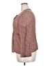Venezia 100% Rayon Tweed Red Brown Long Sleeve Blouse Size 18 - 20 Plus - photo 5