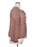 Venezia 100% Rayon Tweed Red Brown Long Sleeve Blouse Size 18 - 20 Plus - photo 4