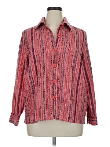 Cj Banks Long Sleeve Blouse (view 1)