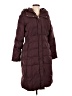Cole Haan 100% Polyester Burgundy Coat Size L - photo 1