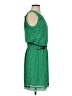 Studio M 100% Polyester Print Green Casual Dress Size S - photo 4