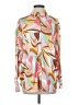 Cotton Candy LA Print Pink Long Sleeve Blouse Size S - photo 1
