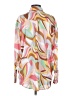 Cotton Candy LA Print Pink Long Sleeve Blouse Size S - photo 2