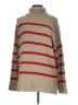 Old Navy 100% Cotton Stripes Tan Turtleneck Sweater Size L - photo 1