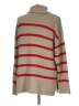 Old Navy 100% Cotton Stripes Tan Turtleneck Sweater Size L - photo 2