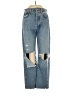 AGOLDE 100% Cotton Color Block Blue Jeans Size 24 waist - photo 1