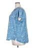Monday Fun 100% Polyester Stars Blue Short Sleeve Blouse Size 2X - photo 5