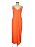 Assorted Brands Solid Orange Casual Dress One size - photo 1