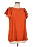 Shein 100% Polyester Orange Short Sleeve Top Size L - photo 1
