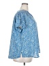 Monday Fun 100% Polyester Stars Blue Short Sleeve Blouse Size 2X - photo 4