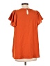 Shein 100% Polyester Orange Short Sleeve Top Size L - photo 2