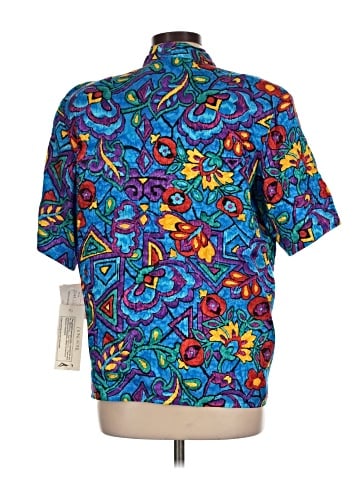 Doncaster Collection Short Sleeve Silk Top (view 2)