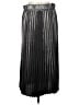 Dillard's 100% Polyester Metallic Silver Formal Skirt Size L - photo 2