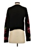 Jun & Ivy 100% Acrylic Floral Black Pullover Sweater Size S - photo 2