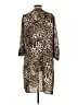 Pleione 100% Polyester Gold Kimono Size L - photo 2