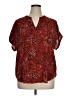 Maurices 100% Polyester Red Short Sleeve T-Shirt Size XL - photo 1
