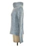 Express 100% Polyester Tweed Blue Turtleneck Sweater Size S - photo 5