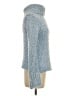Express 100% Polyester Tweed Blue Turtleneck Sweater Size S - photo 4