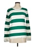 J.Crew Factory Store 100% Cotton Stripes Green Pullover Sweater Size M - photo 1