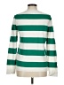 J.Crew Factory Store 100% Cotton Stripes Green Pullover Sweater Size M - photo 2